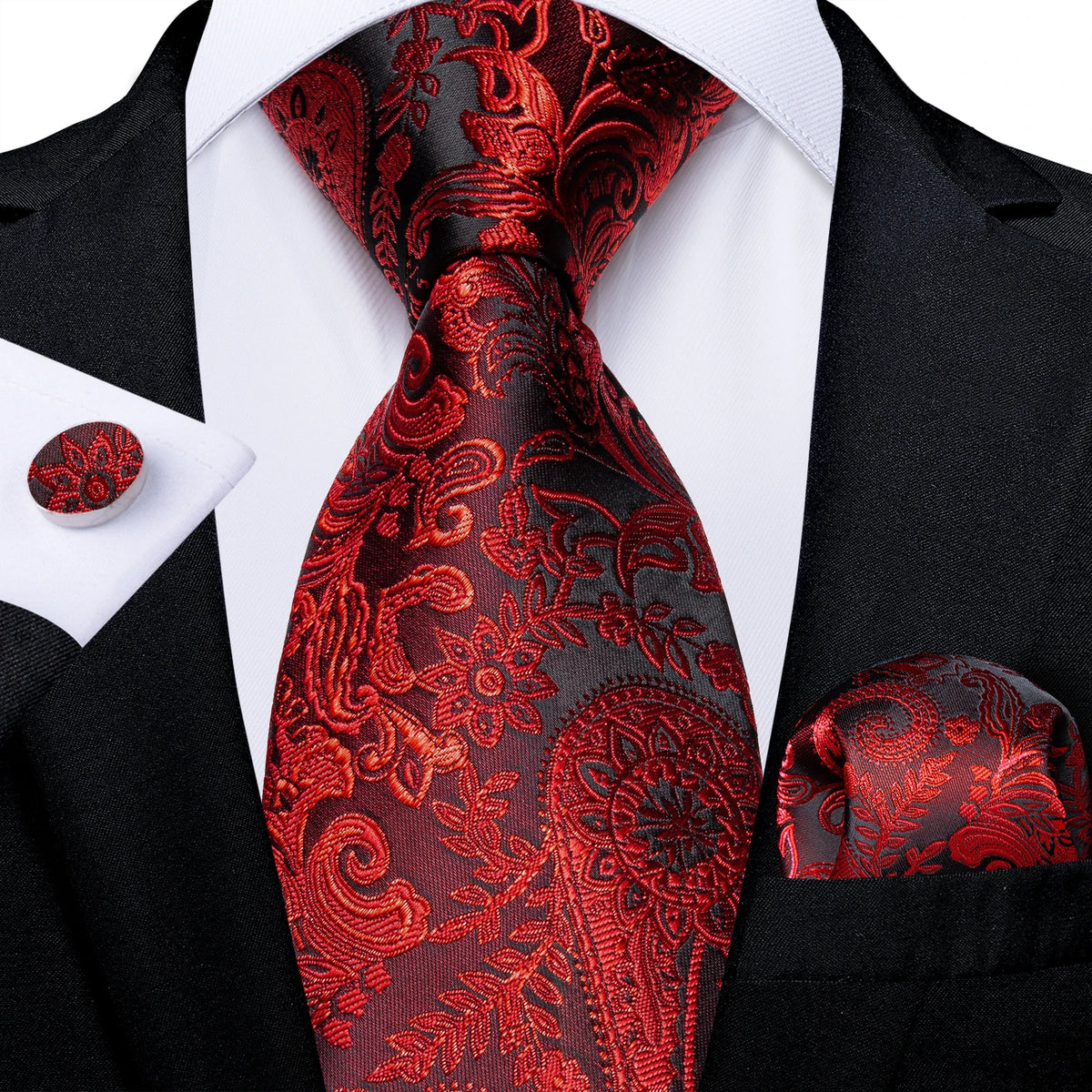 Solid Striped Paisley Neckties For Men
