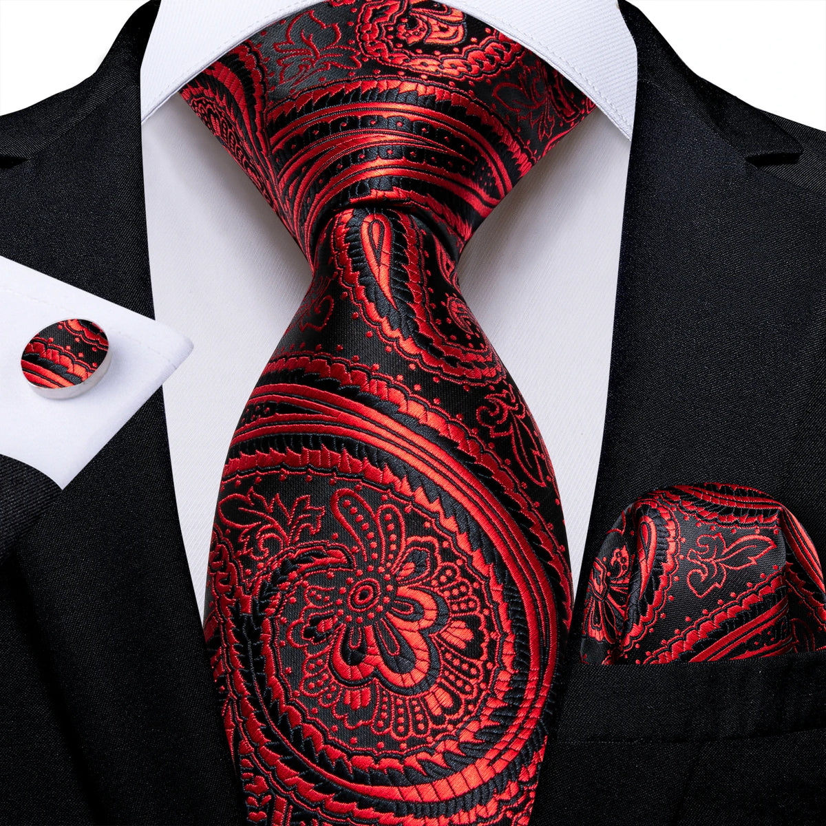 Solid Striped Paisley Neckties For Men