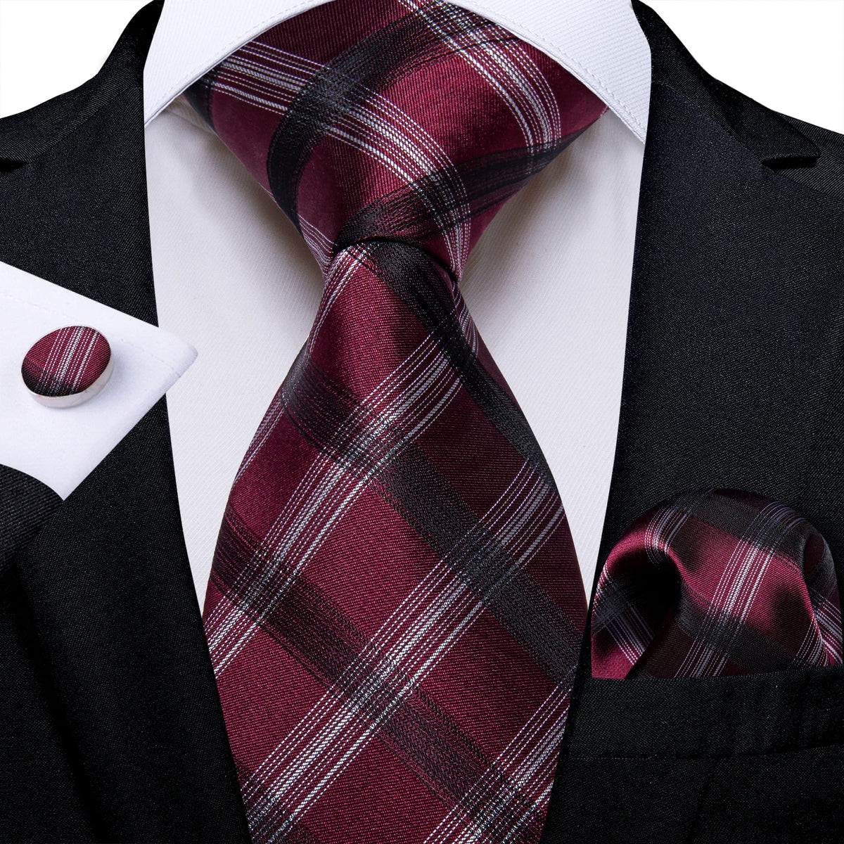 Solid Striped Paisley Neckties For Men