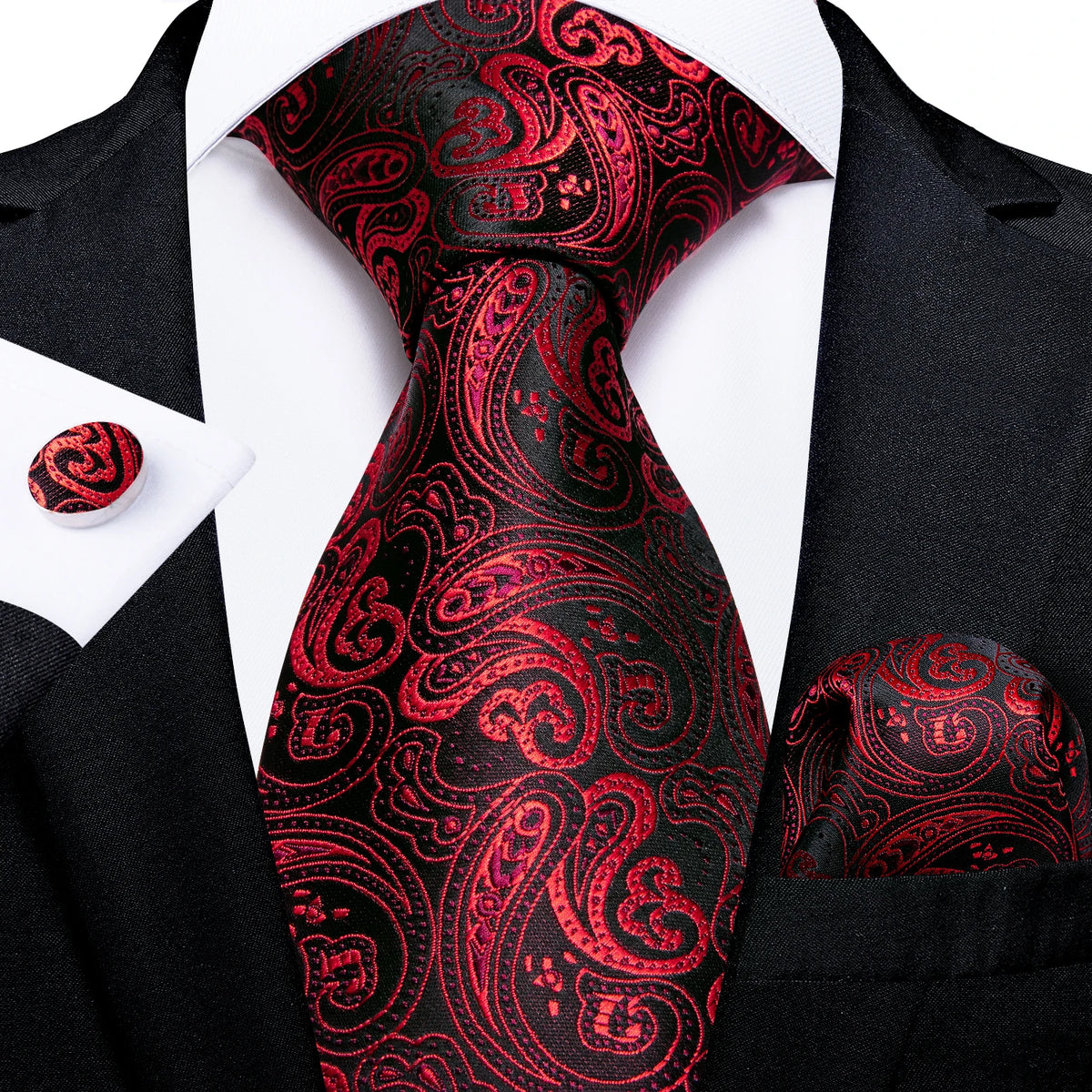 Solid Striped Paisley Neckties For Men