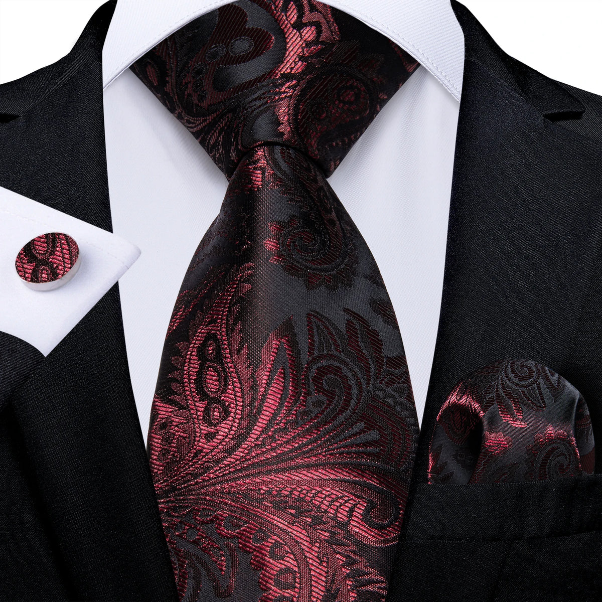 Solid Striped Paisley Neckties For Men