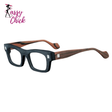 Splicing Retro Thick Board Glasses Presbyopia and Myopia Customized Sassy Chick Logo
