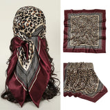 Square 90*90cm Silk Scarves Satin Shawl Scarf
