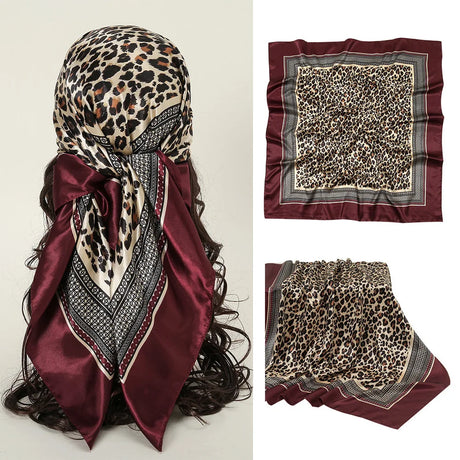 Square 90*90cm Silk Scarves Satin Shawl Scarf