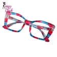 Square Butterfly Coarse-Frame w/ Contrasting Design Reading Glasses Sassy Chick Logo