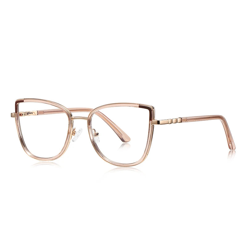 Square Cat Eye Oversize Anti Blue Light Myopia Glasses