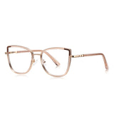 Square Cat Eye Oversize Anti Blue Light Myopia Glasses
