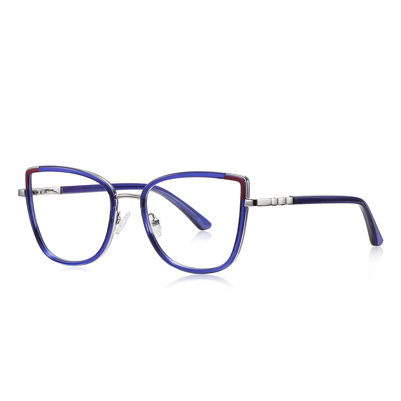 Square Cat Eye Oversize Anti Blue Light Myopia Glasses
