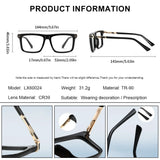 details of Square Frame Myopia  Blue Light Blocking Reading Glasses