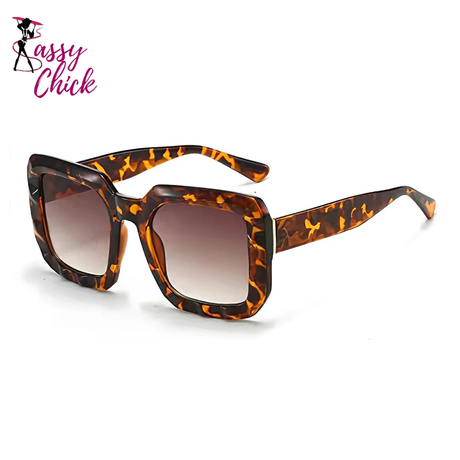 Square Gradient Glasses Sassy Chick Logo
