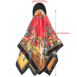Size of Square Hat Bohemia Bandana Retro Hair Accessories