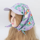 Purple Square Hat Bohemia Bandana Retro Hair Accessories