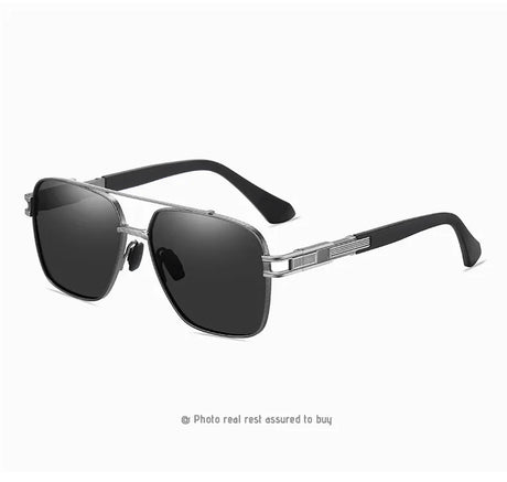 Square Myopia Photochromic Polarized Sunglasses