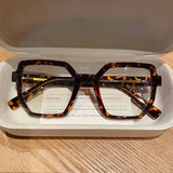 Square Myopia Prescription Anti Blue Light Eyeglasses