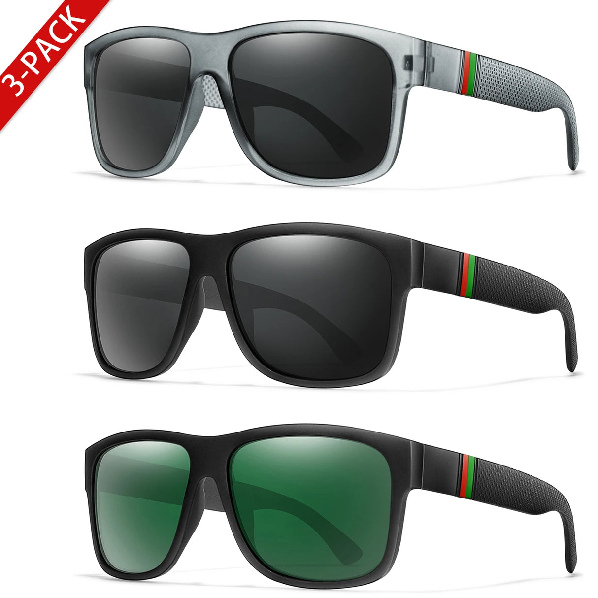 Square Outdoor Driving Polarized Classic Sunglasses