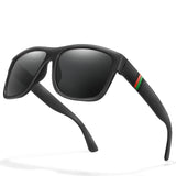 Black Square Outdoor Driving Polarized Classic Sunglasses