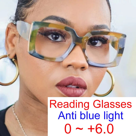 Square Retro Oversized Reading Glasses