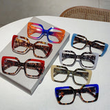 Collection of Square Women Stylish Oversize Multicolor Glasses