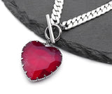 Stainless Steel Heart Necklace Choker