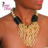 Statement Chains Accessories Handmade Beads Necklace Sassy Chick Logo