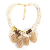 Statement Retro Ethnic Style Laminated Beads Necklace