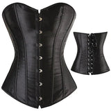 Steampunk Lace Up boned Clothing Plus Size Corsets Front Back 