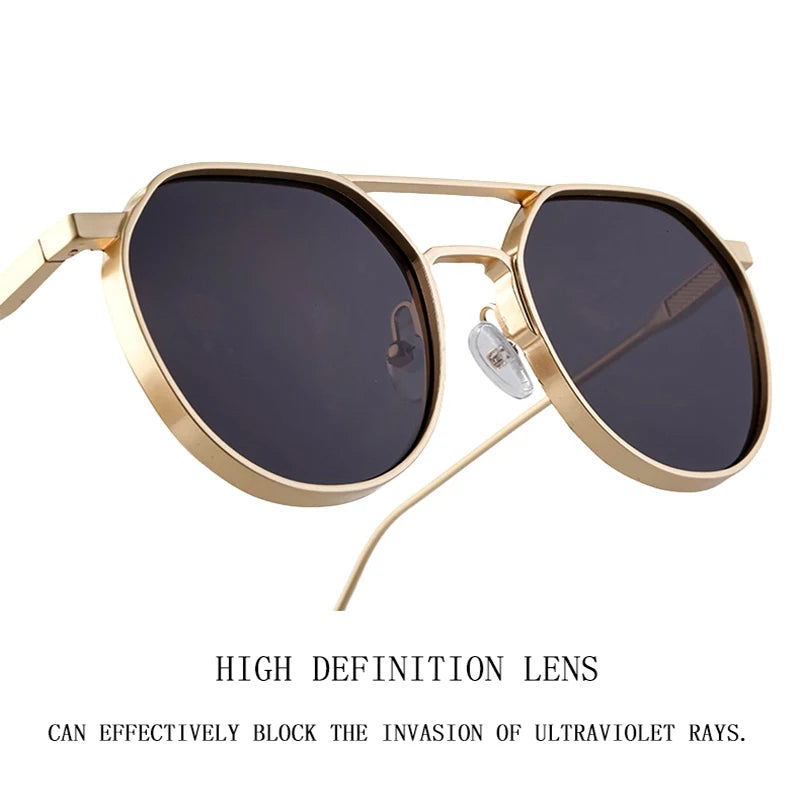 Steampunk Oval Men Sunglasses