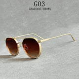 Steampunk Oval Men Sunglasses