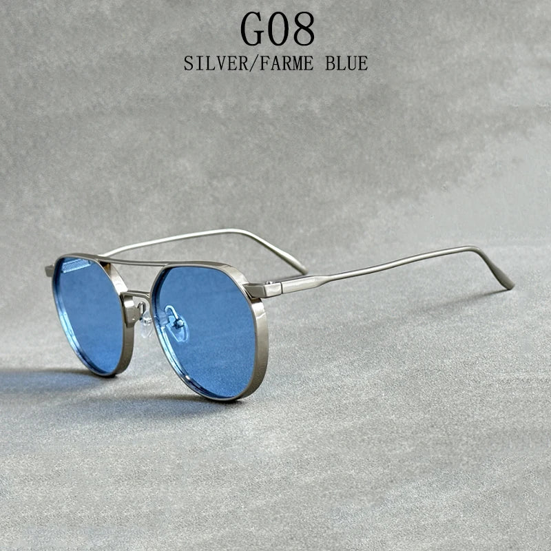 Steampunk Oval Men Sunglasses