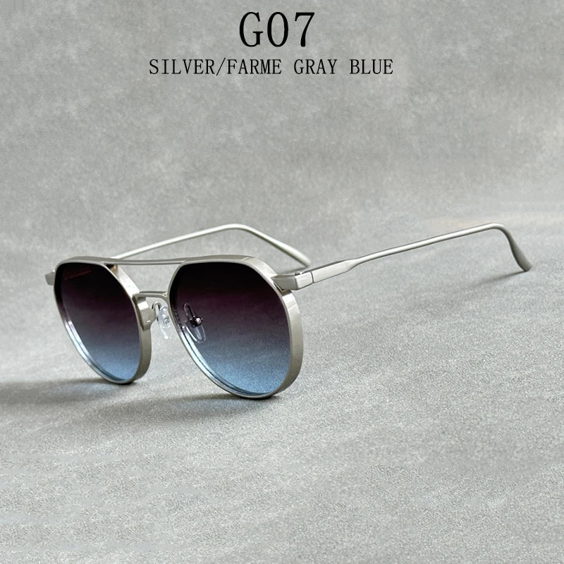 Steampunk Oval Men Sunglasses