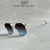 Steampunk Oval Men Sunglasses