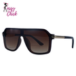 Steampunk Oversized Metal Big Frame Sunglasses Sassy Chick Logo