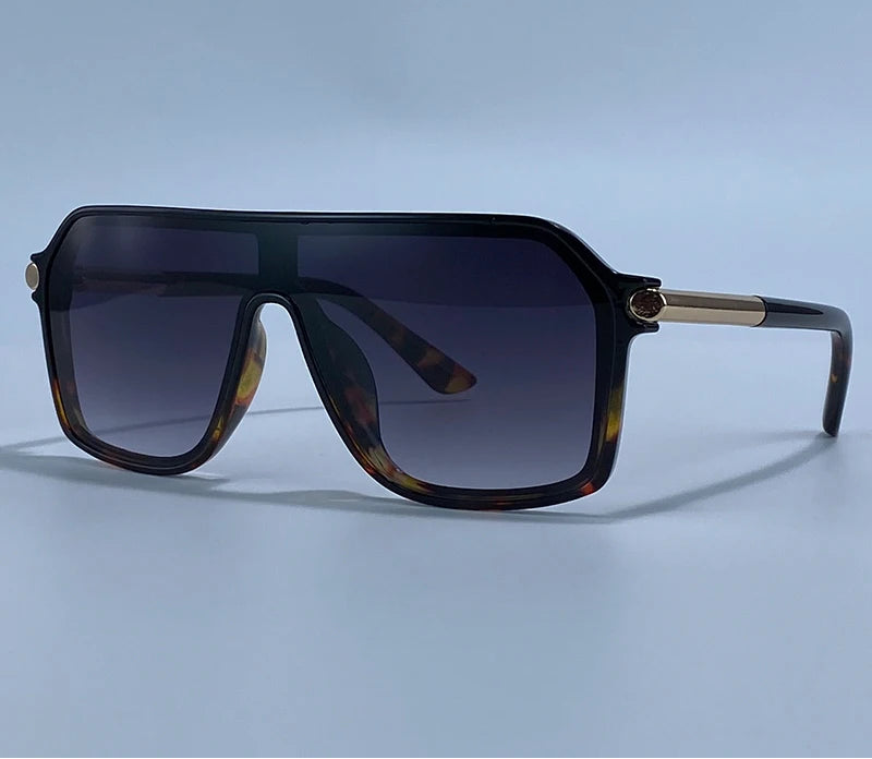 Steampunk Oversized Metal Big Frame Sunglasses