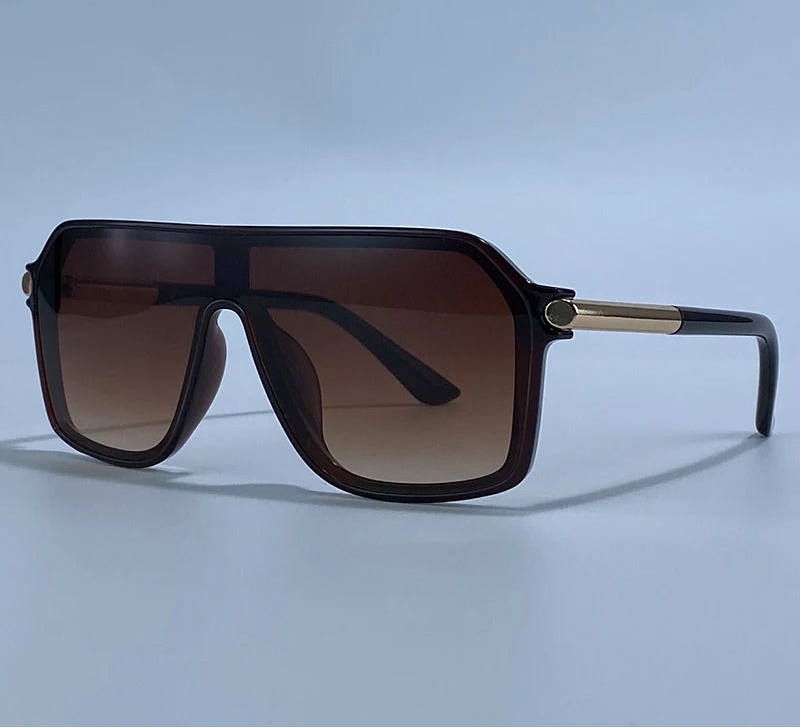 Steampunk Oversized Metal Big Frame Sunglasses