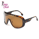 Steampunk Oversized Retro UV400 Vintage Sunglasses Sassy Chick Logo