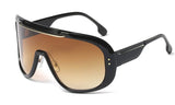 Black Steampunk Oversized Retro UV400 Vintage Sunglasses