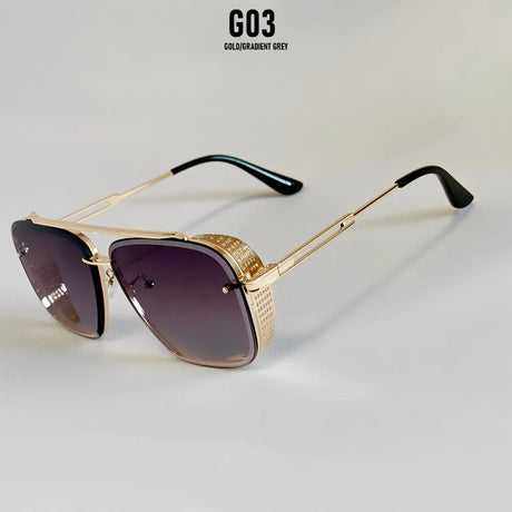 Steampunk Square Men Sunglasses