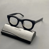 Stereoscopic Acetate Thick Frame Eyewear black