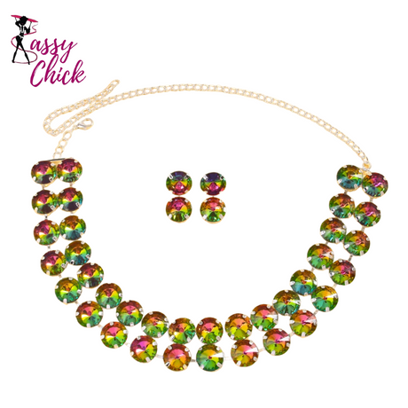 Stonefans Double Layer Necklace Sassy Chick Logo