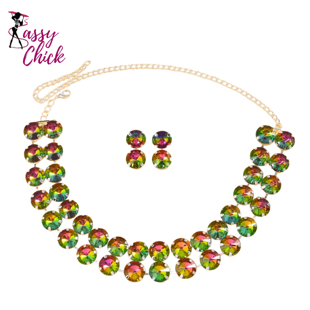 Stonefans Double Layer Necklace Sassy Chick Logo