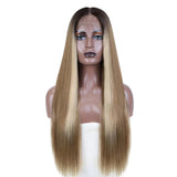 Straight 13x7 Lace Frontal 30 Inch Synthetic Wig