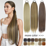 Collection of Straight 24Inch Ponytail Synthetic Extensions