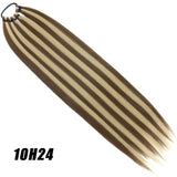Straight 24Inch Ponytail Synthetic Extensions