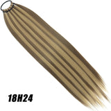 Straight 24Inch Ponytail Synthetic Extensions