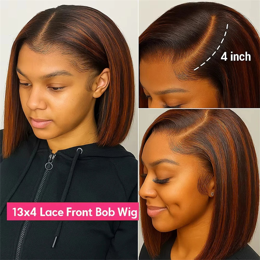 Straight Bob 13x4 Human Hair Wigs