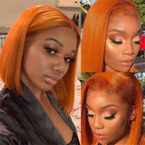 Straight Bob Colored 13x4 Full Lace 100% Human Hair