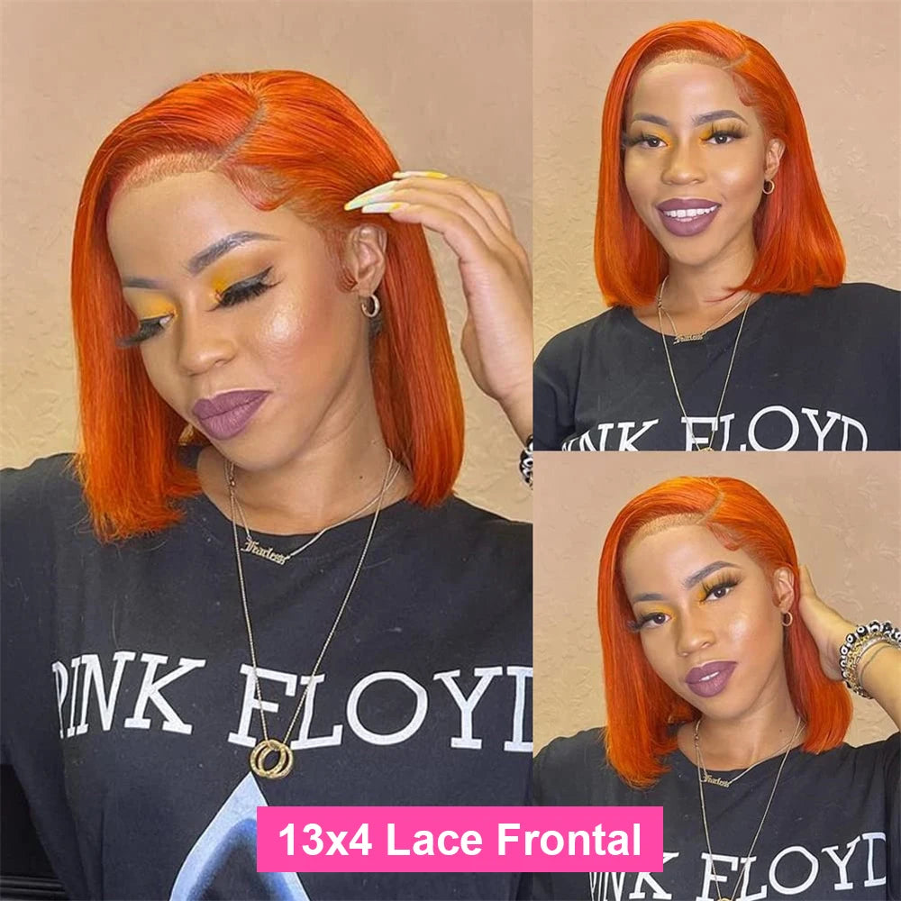Straight Bob Colored 13x4 Full Lace 100% Human Hair