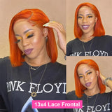 Straight Bob Colored 13x4 Full Lace 100% Human Hair