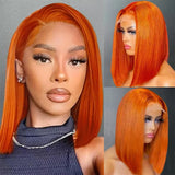 Straight Bob Colored 13x4 Full Lace 100% Human Hair
