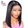 Straight Bob Wig 13x4 Lace Front Human Hair Sassy Chick Logo